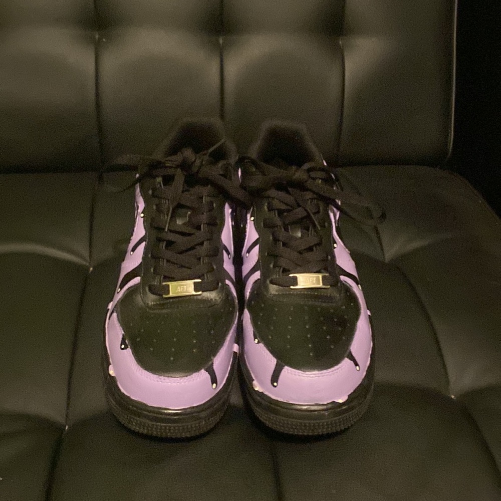 Custom Purple Drip Nike AF1 mens 10.5 - Picture 3 of 5